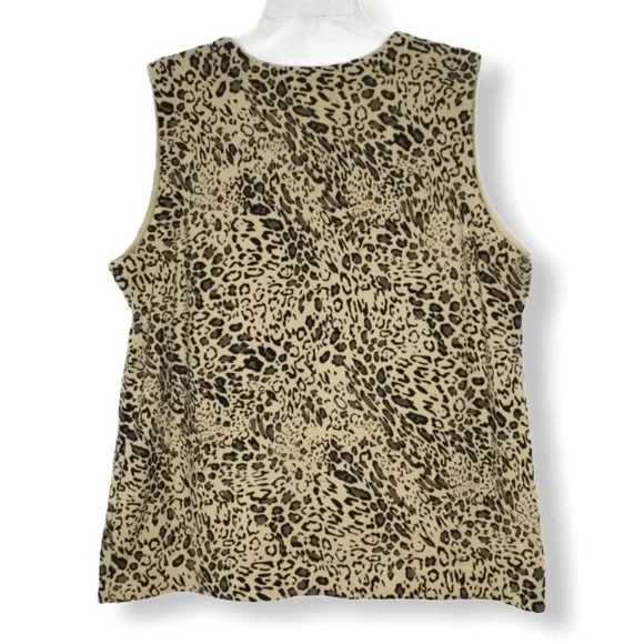 Animal Leopard print sweater cardigan set SIze 18-20 - Picture 5 of 9